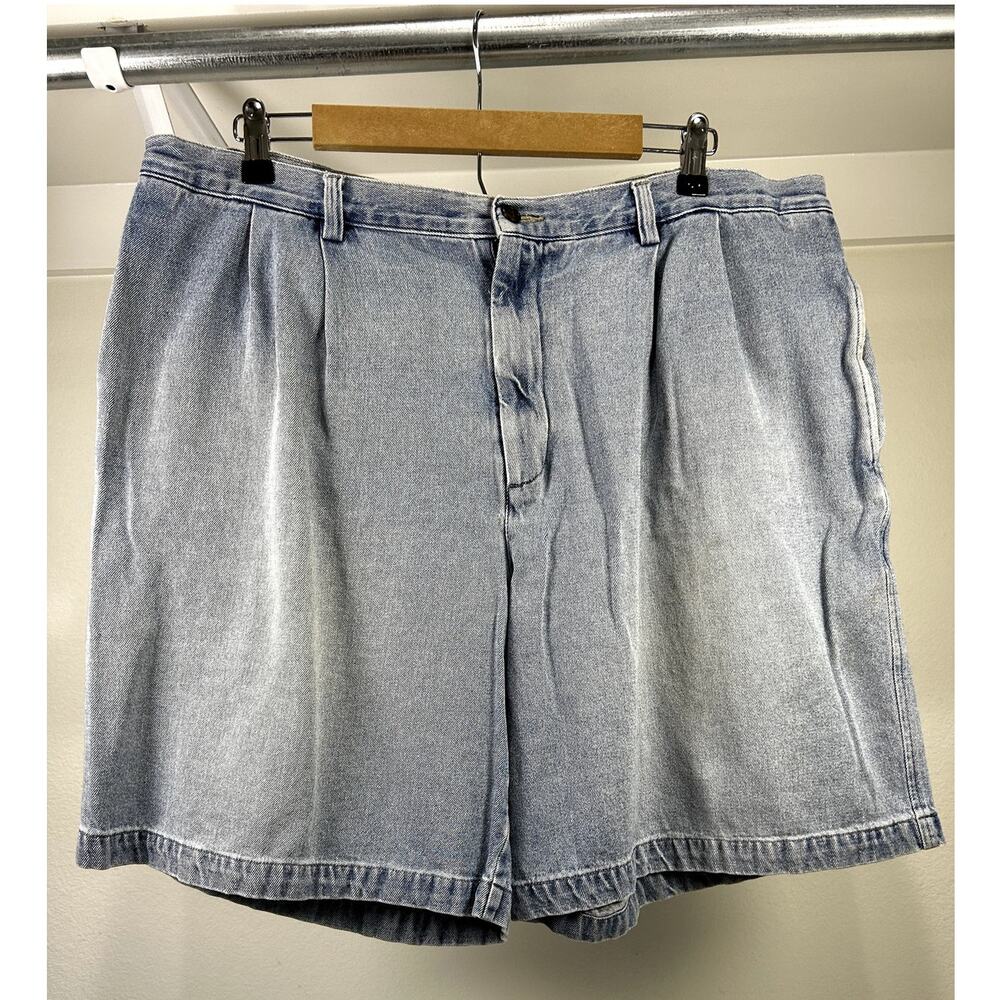 Vintage Saddlebred Men's Jean Denim Shorts Size 40 Light Wash (9" inseam)